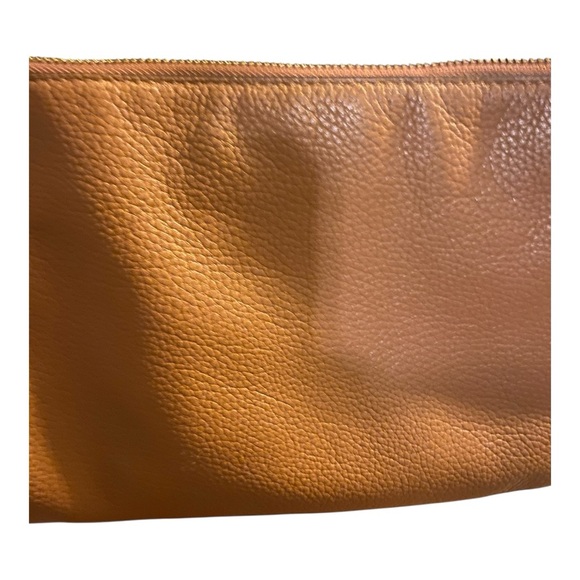 Kate Spade Leila Triple Gusset Crossbody Bag Warm Gingerbread Pebbled Leather - Picture 7 of 13